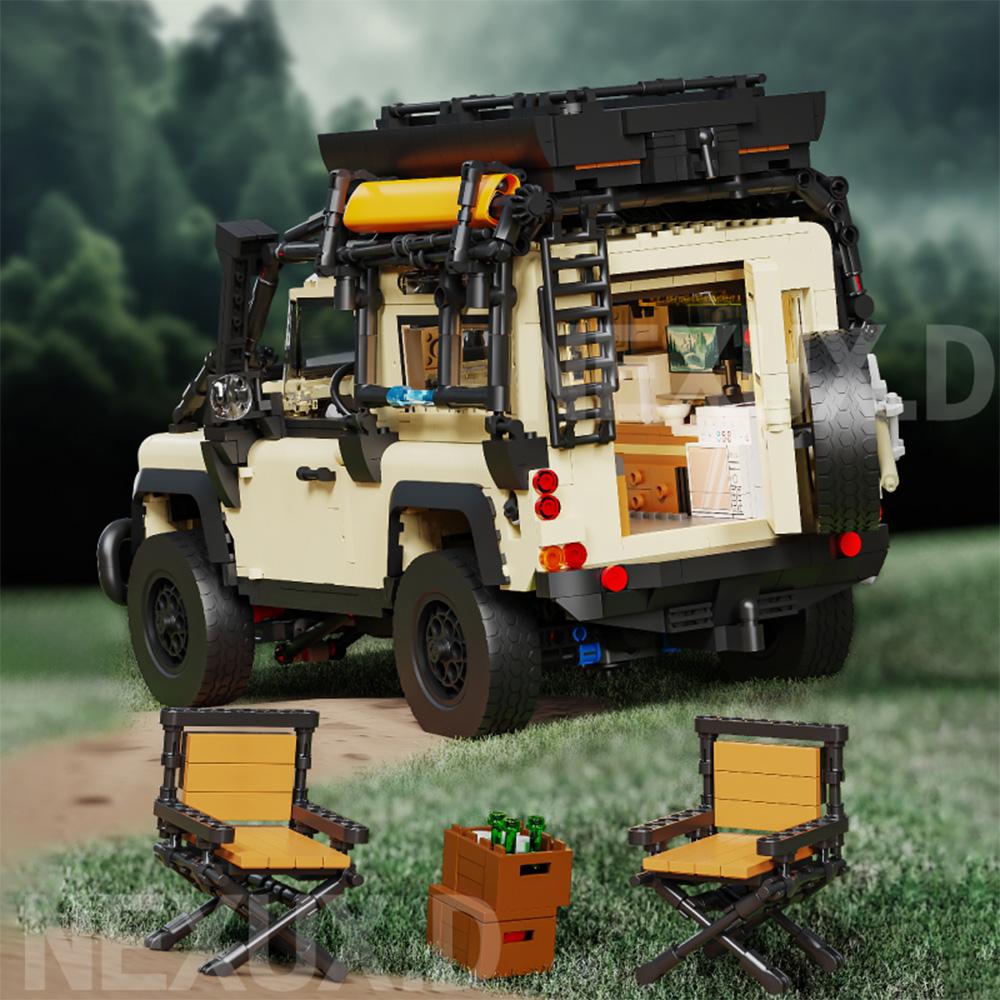 Non-Toxic 2766Pcs Technical Camping Car Model Building Blocks Moc City Off-Road Vehicle Trucks Bricks Stem Toys For Children Adults Gifts