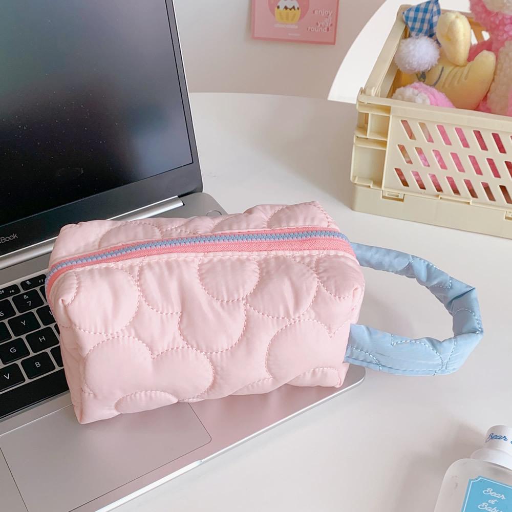 Useful Large Capacity Cosmetic Storage Bag Women Makeup Organizer Handbag Stationery Bag Pencil Case Pencilcase Pen Box Supplies