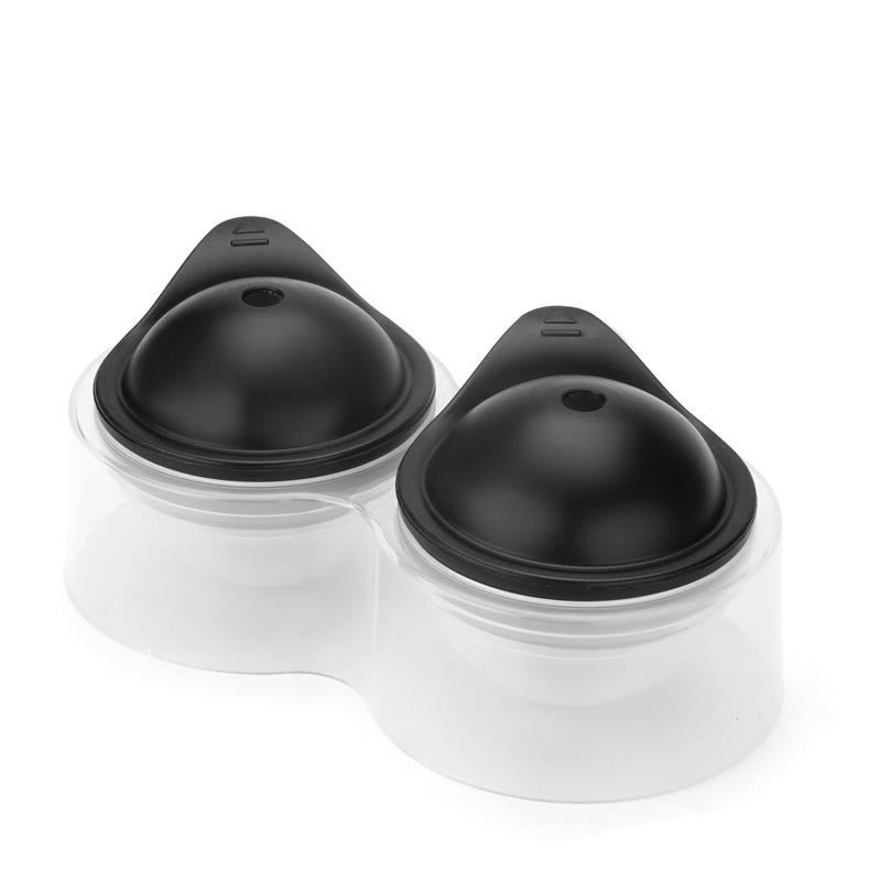 2/4/6 cup Ice Cube Molds Silicone Ice Ball Machine, Big Spherical Ice Molds, Easy Release Round Ice Cube for Whiskey Drink S