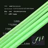 Egret Fly Luminous Silicone Anti-Bite Fishing Tube, 3/4/5mm Thick, Attracts Fish for Sea & Boat Fishing