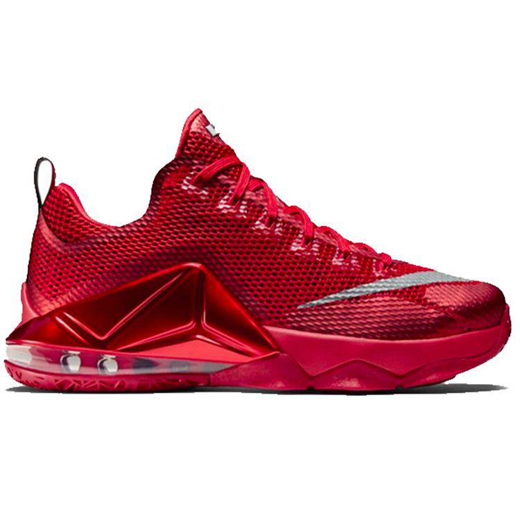 Nike LeBron 12 Low EP University Red Basketball Shoes Men Sneaker 724558-616