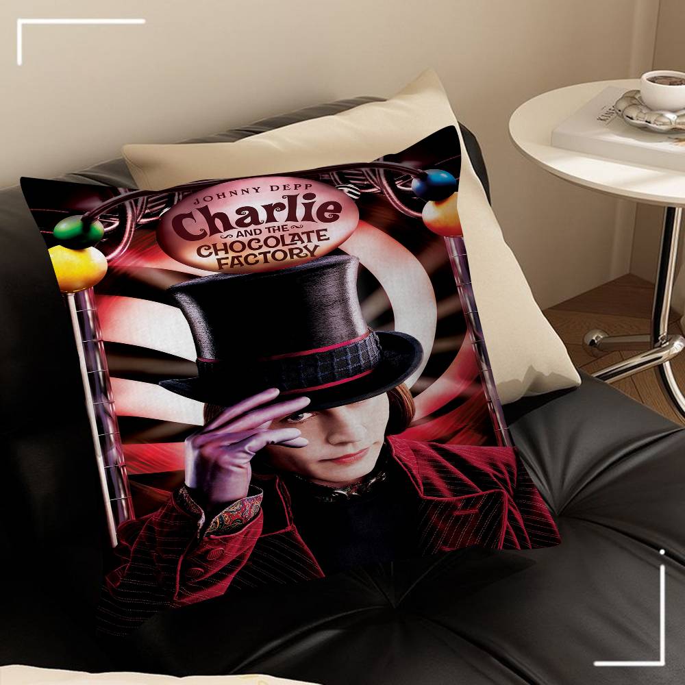 WWonkas New Moive Pillow Cushion Cover Pillowcase Living Room Sofa Home Decor Customized