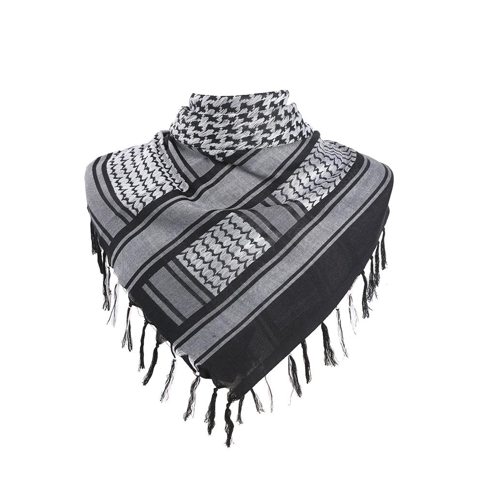 Unisex Winter Thickened Warmth Tactics Arabic Scarf Men's Outdoor Sport Camouflage Fashion Lightweight Check Headband Scarf