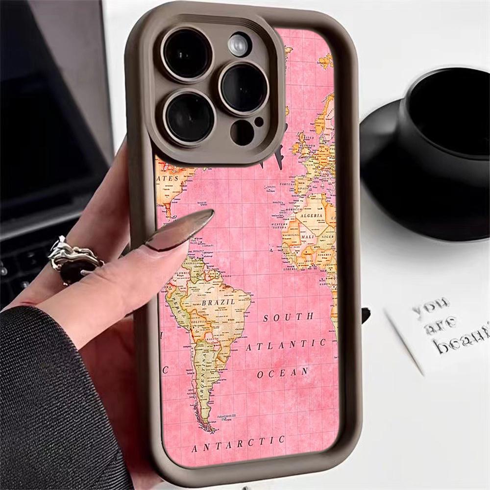 Ae89 Map aircraft trajectory Protective Phone Cases for Samsung S24 S23 S22 Ultra A15 A14 S21 FE A54 A12 A25 A35 A53 Angel Eyes TPU Back Cover