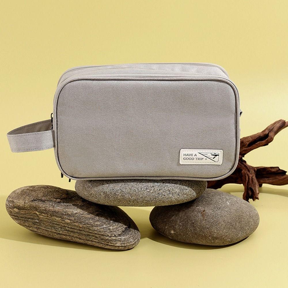 Large Capacity Travel Makeup Bag Dry Wet Separation Beauty Wash Pouch  Bathroom Organizer