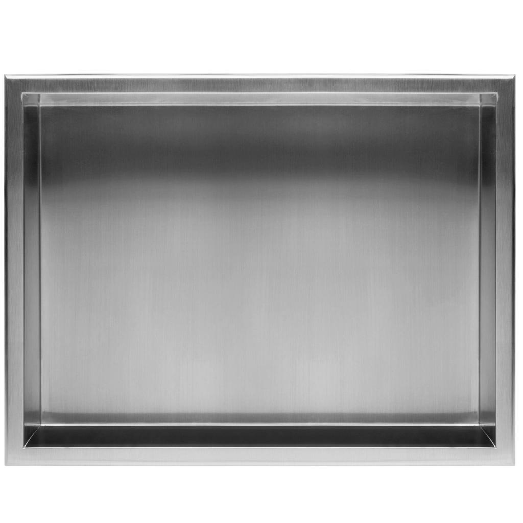 Półka wnękowa 02 30x45x10 stal szczotkowana sku rea-05601