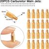 40PCS Carburetor Main Jet Slow Pilot Jet Kit Include 30pcs Main Jets and 10pcs Slow Pilot Jet for PWK Keihin OKO CVK Crab