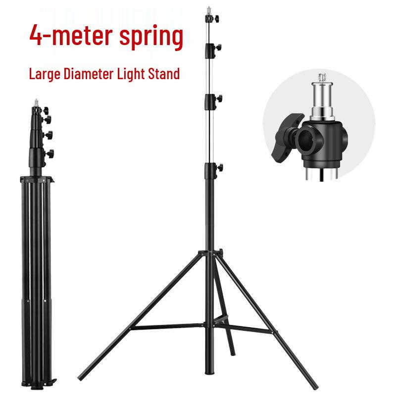 4M Thickened Spring Photography Lamp Tripod: Portable Studio Stand for Fill Light and Photo Support.