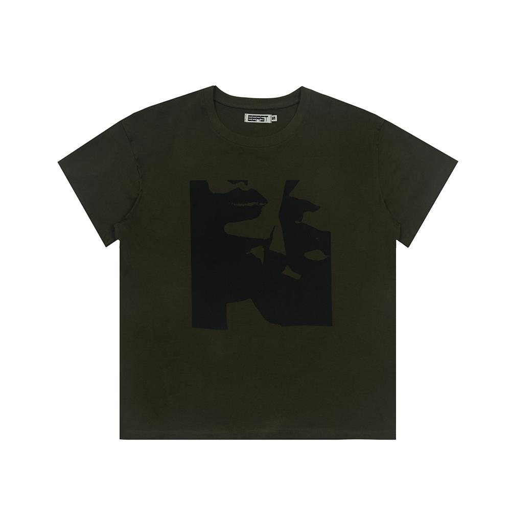 I Earth Lips Tee [Khaki] Khaki/S