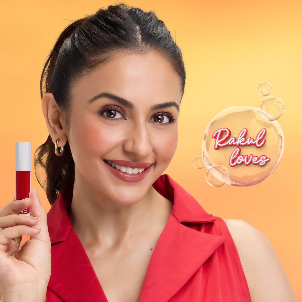Just Herbs Water Baby Smudge & Transfer Proof | 12hrs Stay | Richly Pigmented Infused with Aloe Vera Multipurpose Water Tint for Lips, Cheeks and