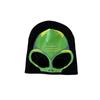 Luminous Knitted Balaclava Hat Halloween Halloween Cap Elastic Skeleton Beanie  Autumn/Winter