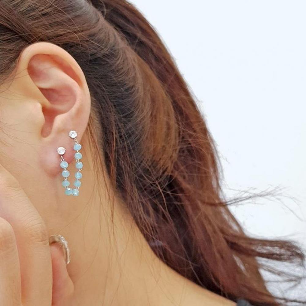 

Blue Bead Cubic Surgical Steel Chain Piercing (S5335176)