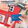 For Motorola Edge 50 Fusion 5G Case RFID Blocking Card Holder Kickstand TPU + PU Leather Phone Back Cover