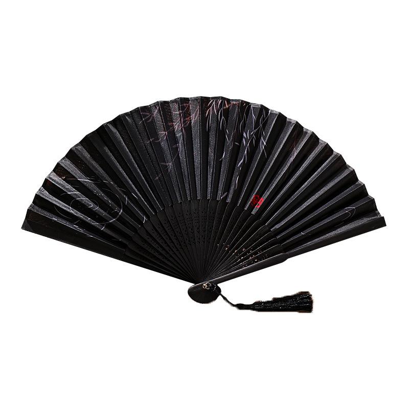 Traditional Chinese Sle Hand Fan Women's Qipao Dance Fan Portable Summer Small Foldable Fan Silk Material Bamboo Frame