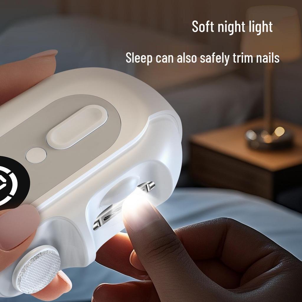 2025 Model Child-Safe Automatic Electric Nail Clipper and File - 4-in-1 Portable Manicure Tool