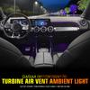 For Mercedes Benz A-Class W176 W117 C117 W156 AMG 12/64 Colors Ambient Light Strip Turbine Air Vent Nozzle Lamp Car/App Control