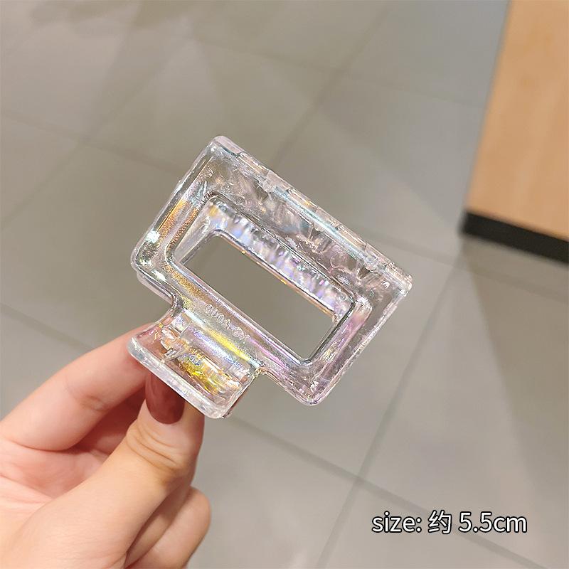 Korean Elegant Colorful Grab Hair Claws Female Large Shark Clip Hairpins for Women Headwear Party Ponytail Hair Clip Accessories