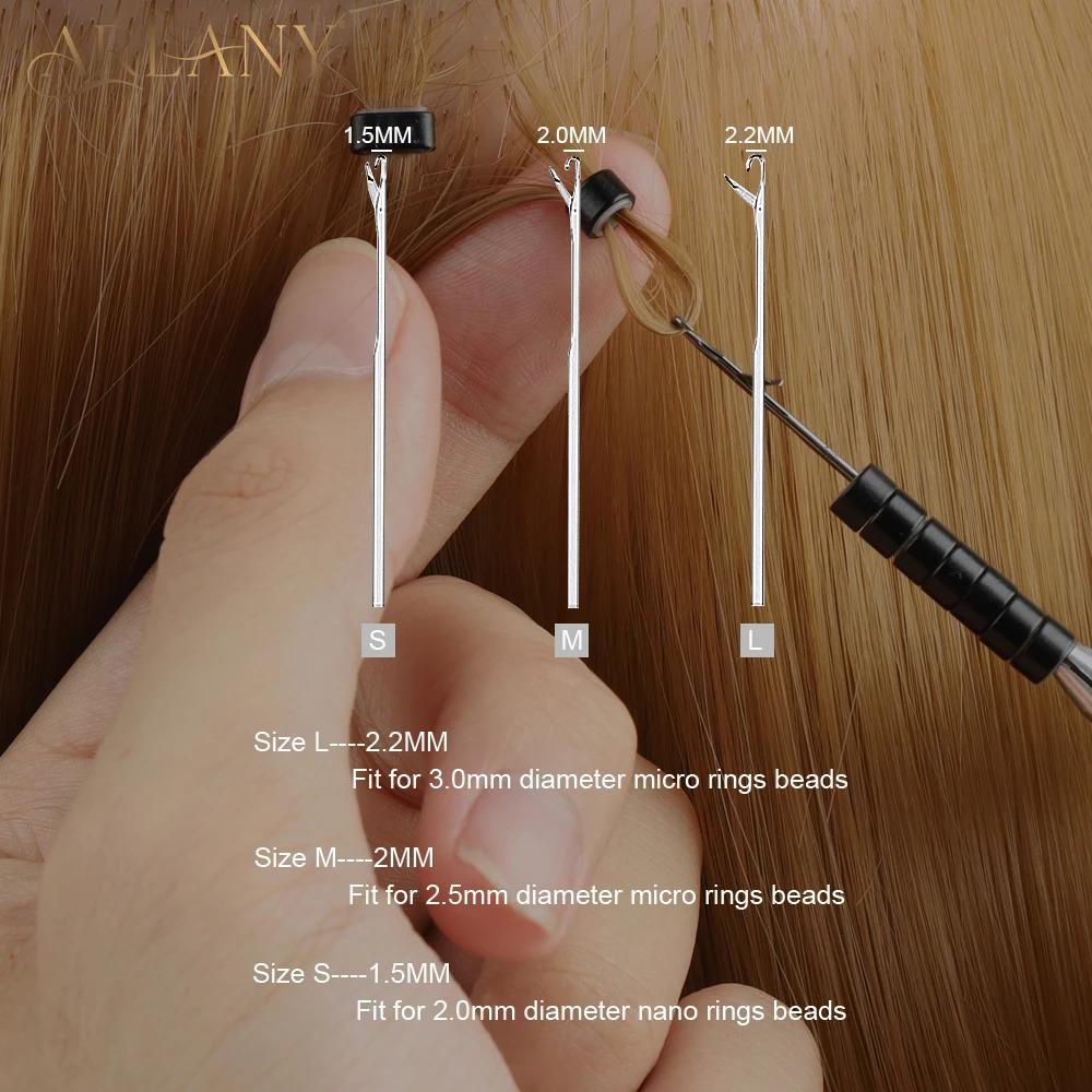 Hair Extension Pliers Kits with Loop Clips Needles Hair Extension Opener Closer Tools Sewing Wiging Salon Beauty Barber Supplies