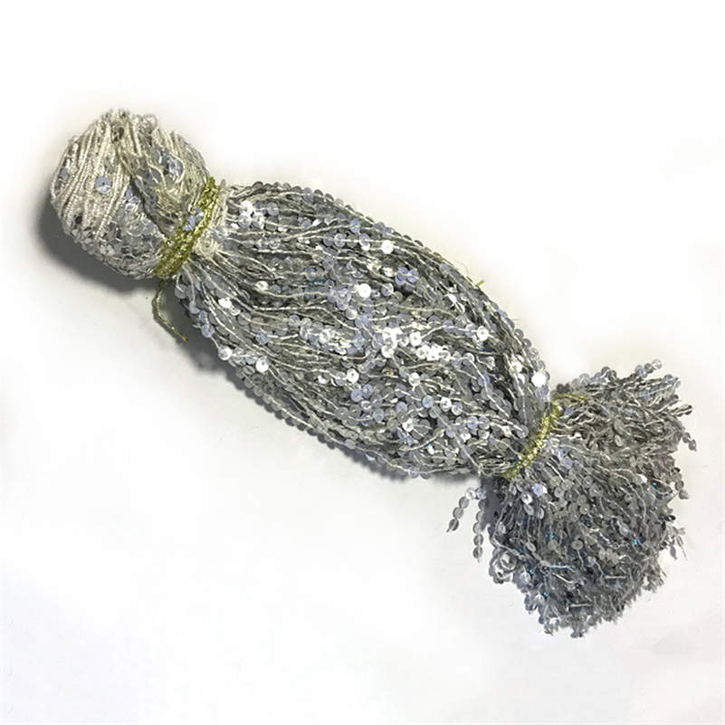 6 Yards Sequins Fringe Fringing 40cm Long Tassel(appox) Trimming Costume Crafts