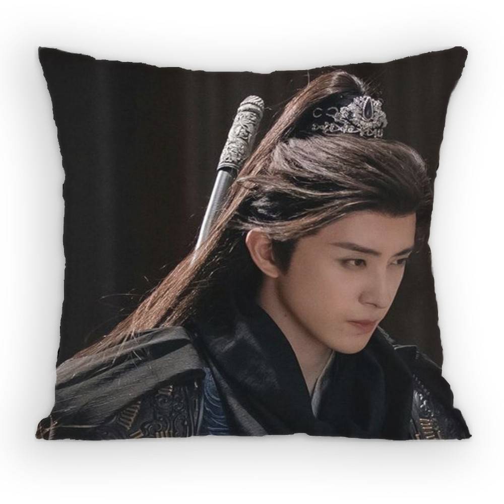 Zhang Linghe Pursuit of Jade Pillow Case Antidustmite Pillowcase Invisible Zipper Silky Sofa Cushion Cover for Bedroom