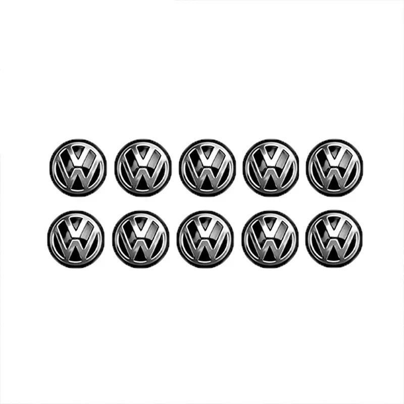 Aluminum Keys Car Remote Key Emblem Sticker For VW GTI Atlas Jetta Touareg Variant Golf Polo Taos Passat Decoration AccessoriesNB1