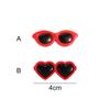 50pcs Heart-Shaped Resin Ornaments Cabochons Simulation Toy Kawaii Resin Mini Sunglasses  Scrapbook
