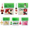 Christmas Diy Button Ornament Kit Fun Button Decoration Craft Kit Button Craft Making Set for Holiday Stocking Filler Gift Decor