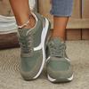 Women Sneakers Outdoor Lace Up Breathable Platform Shoes For Women Fashion Casual Flat Walking Sneakers Women  De Mujer