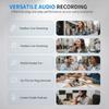 Mini Metal Microphone Adjustable Plug & Play Clear Sound Mic for ASMR Recording Mobile Vlog Live Streaming
