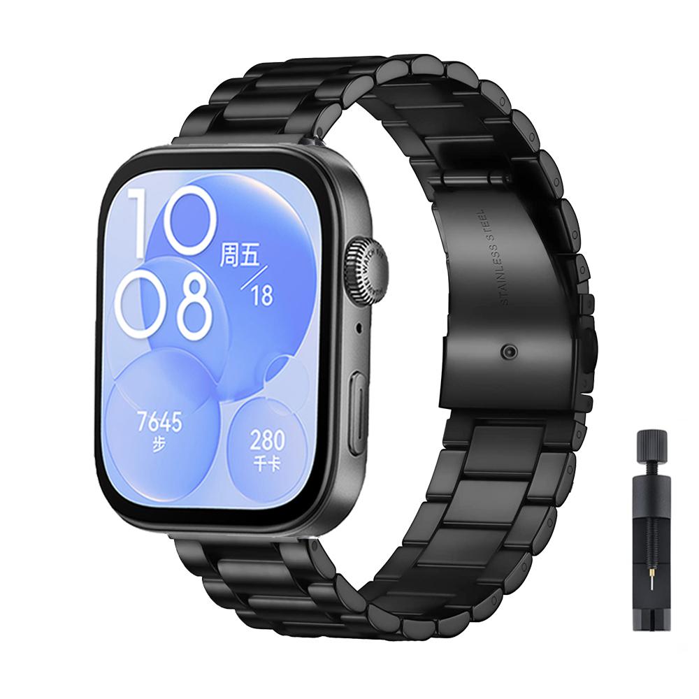 Metal Strap For Huawei Watch Fit 4/3 Band Smartwatch Stainless Steel Bracelet Wristband For Huawei Watch Fit 4 Pro/3 Accessories