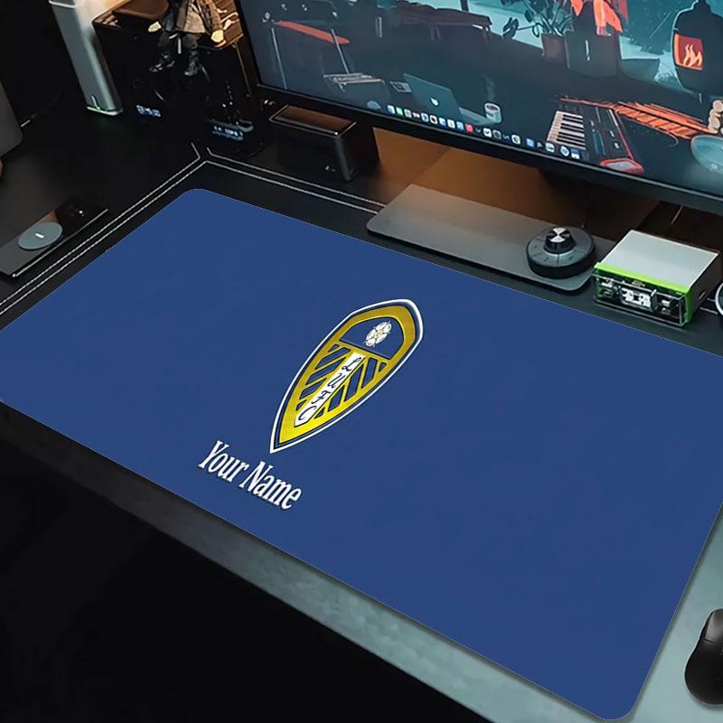 Leeds United Custom Name Large Size Mouse Pad Large Gaming Table Cushion Non-slip Laptop Tablet Big Mousepad XXL Mat Mini PC Playmat With Lock edge
