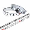 Self-Adhesive Measuring Tape Stainless Steel Workbench Ruler Adhesive Backed Tape Measure Metric Scale Rust-Proof Ruler