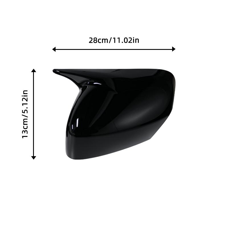 For Volvo XC70 XC90 2007-2014 Carbon Fiber Pattern Black Side Wing Rearview Mirror Cover Cap