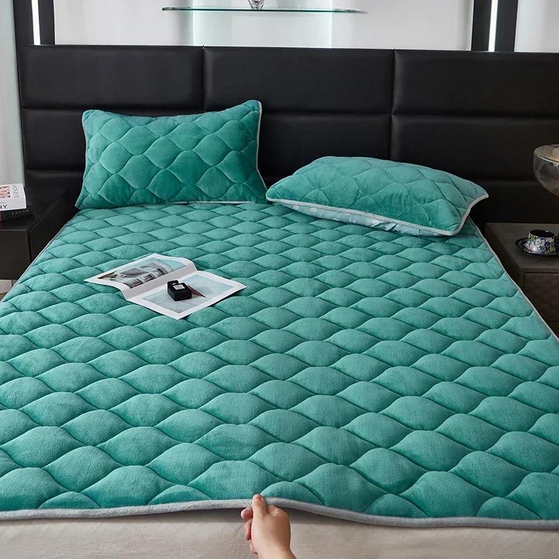 2024 neue 230g hochgramm verschlüsselte verdickte Milchvliesmatratze (Bettkissen) Serie Herbst und Winter