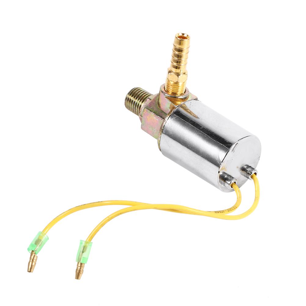 24V Electric Solenoid Valve Heavy Duty Horn Copper Zinc Alloy 1 Celsius 4 Inch NPT Male for Truck Systems Glossy Silver . X 3cm