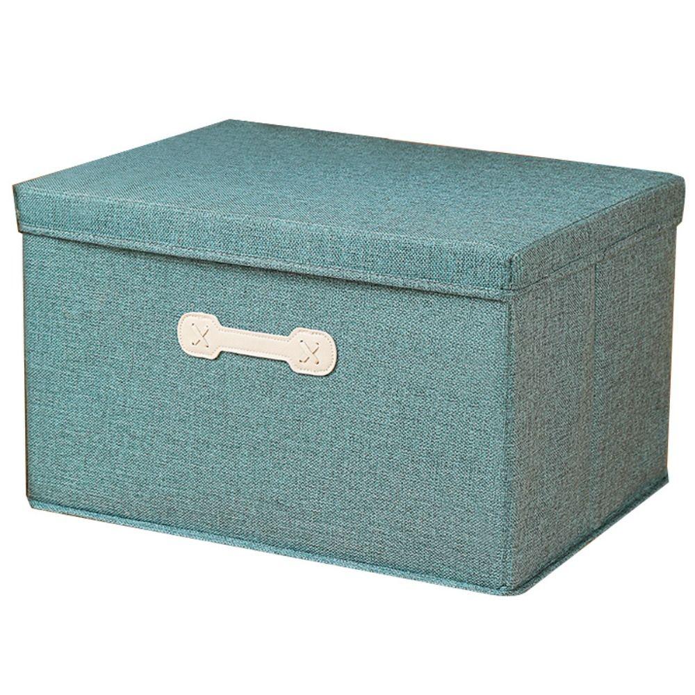 Cotton Linen Fabric Storage Box Drawer-type Covered Organization Box  Sundries Storage