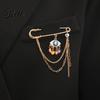 Electroplated Brooch Gold Safety Pin for Women Sweater Shawl Clips