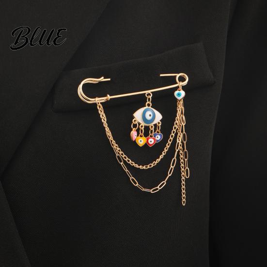 Electroplated Brooch Gold Safety Pin for Women Sweater Shawl Clips
