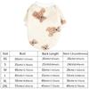 Dogs Pet Sweater Winter Leopard Print French Puppy Pullover  Cartoon Bear Fuzzy Pet Sweatshirt Warm Pullover Soft Pet Clothing