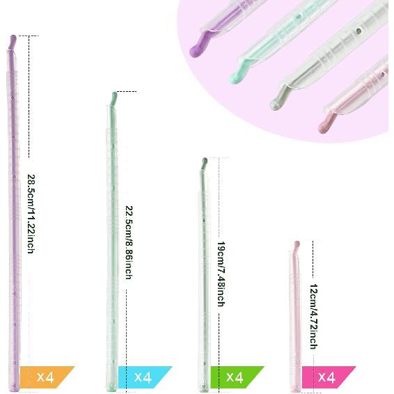 Food Sealing Sticks, Bag Clips 16 Pcs Reble Bag Sealer Sticks Used For Sealing Various Sealable Snacks Cereal Foods Plastic Bag Sealers (S01-Nordic
