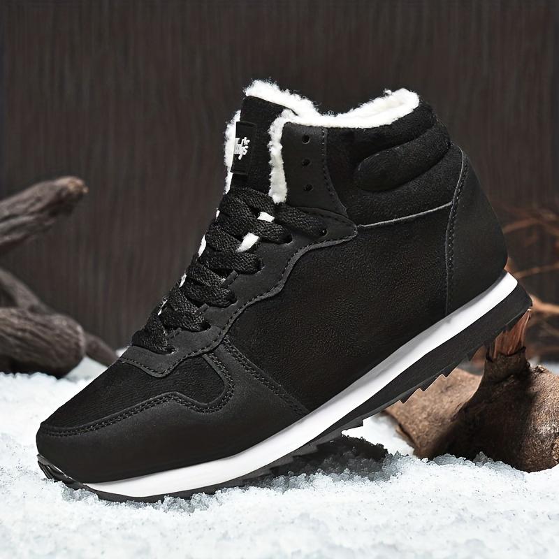 Men's Hot Selling Snow Boots Outdoor Non-slip Winter Short Boots Lightweight High Top Sneakers Warm Plush Women's Hiking Boots
