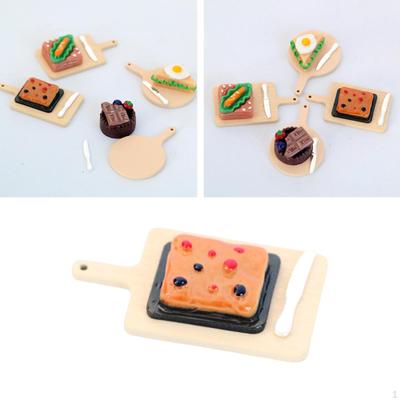 Set Accessories Toys, Miniature Food, 1/12 Scale DIY , Doll House, for Cooking Gift Boys Girls