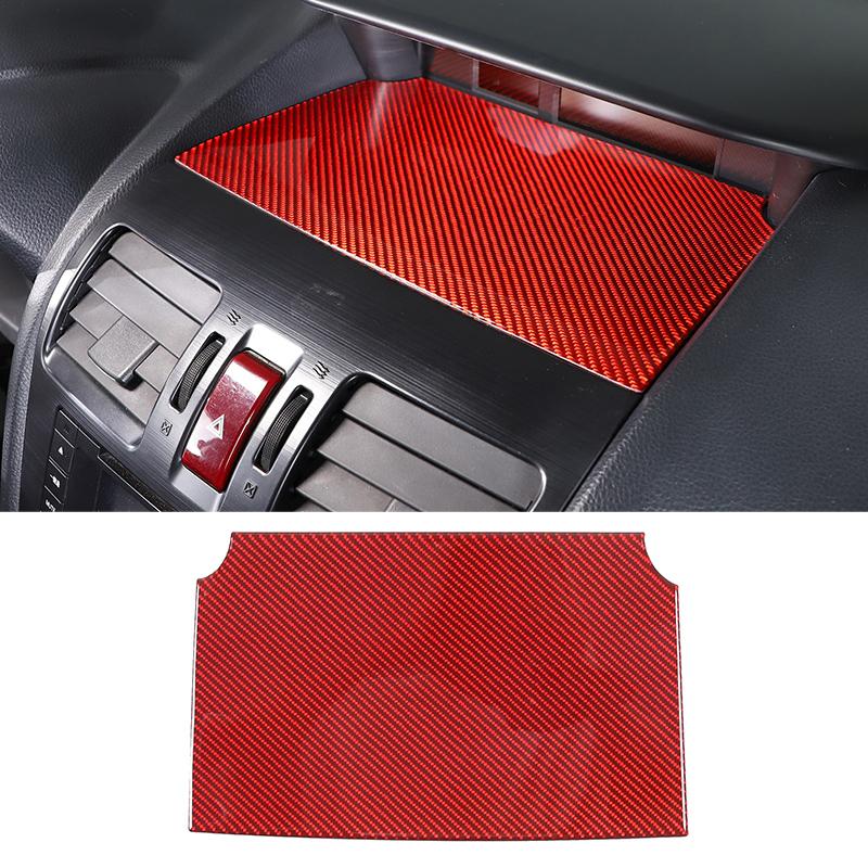 For Subaru Forester 2013-2018 Red Soft Carbon Fiber Interior Kit Dashboard Console Gear Shift Panel Decoration Trim Stickers