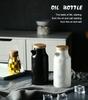 White Black Ceramic Oil Pot Household Leak-proof Oil & Vinegar Pots Porcelain Kitchen Soy Sauce Pot Oil Tank Seasoning Bottle