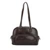 Women's Retro Y2K Underarm Bowling Bag: Large Capacity, Simple, Versatile Shoulder Handbag for Casual Commute.