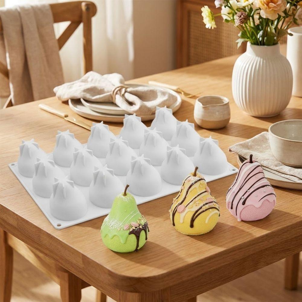 Fruits Shape Baking Mousse Cake Molds 15 Cavity French Dessert Molds Baking Supplies