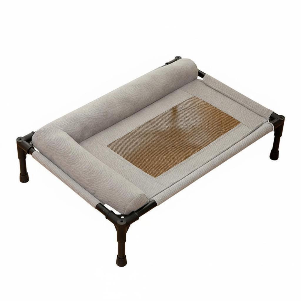 Detachable Resting Cot Breathable Mesh Cooling Pet Cushion Sturdy Raised Bed for