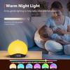 Popular Smart Sunrise Wake-up Light and White Noise Sleep Aid Alarm Clock with Atmosphere Lamp