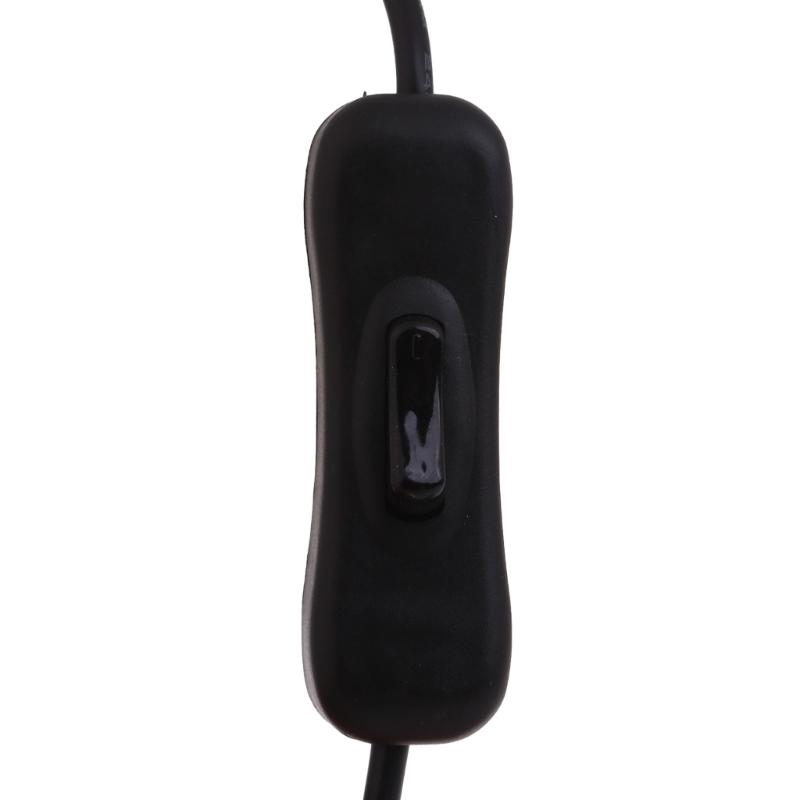 Convenient USB to Micro USB Charge Cable with Power Control Button for Tablet Office Desk Light Cooling Fan Bedside Lamp