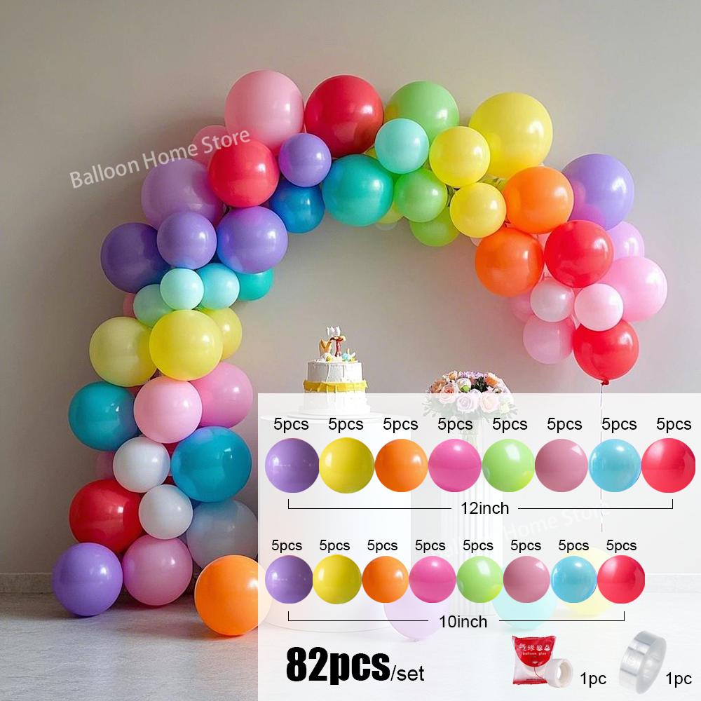 

NEW Colorful Rainbow Balloon Garland Arch Kit Multicolor Latex Ballons Decoration Wedding Birthday Decor Kid Baby Shower Globos 1set